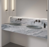 OMNIRES umywalka podblatowa, 48 x 31 cm SHELL M+ ash grey mat SHELL480UPAG